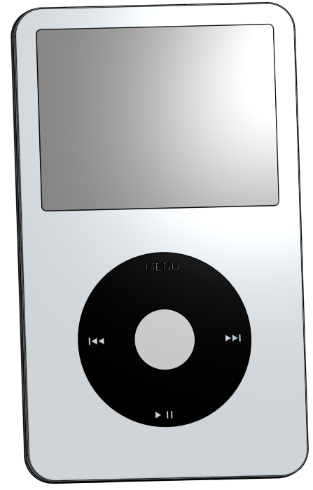 iPod Classic 5th Gen To Scale