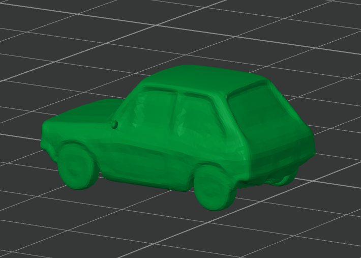 Small '80s style car