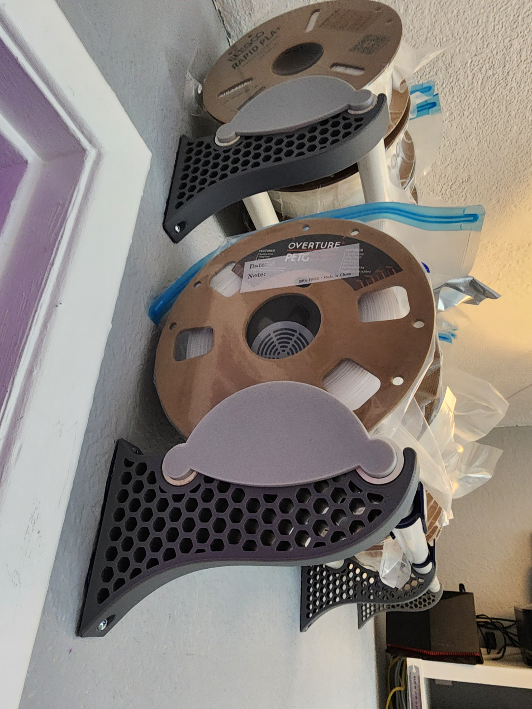 Filament Shelf Brackets - PVC Shelf Supports