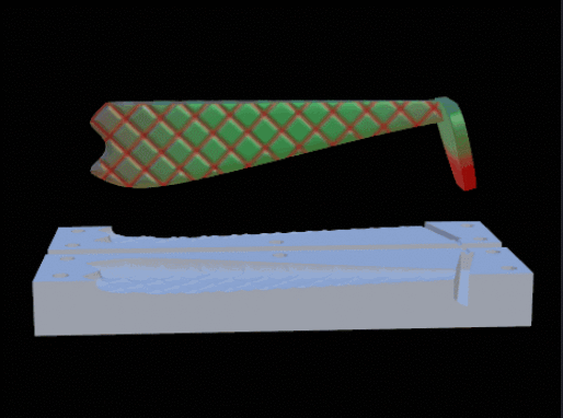 Fishing lure / bait mold jig hoof