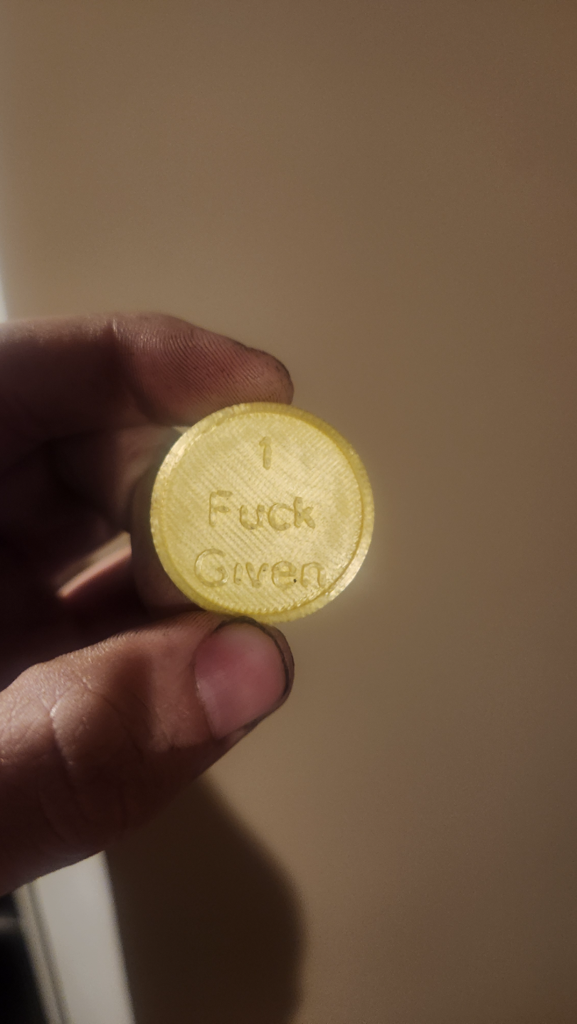 1 F*** given coin