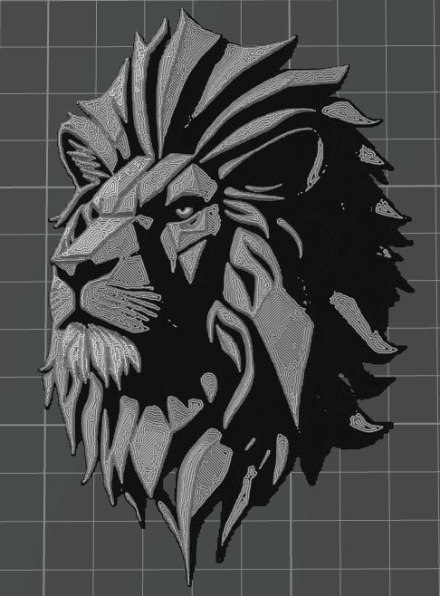 Lion Head - HueForge