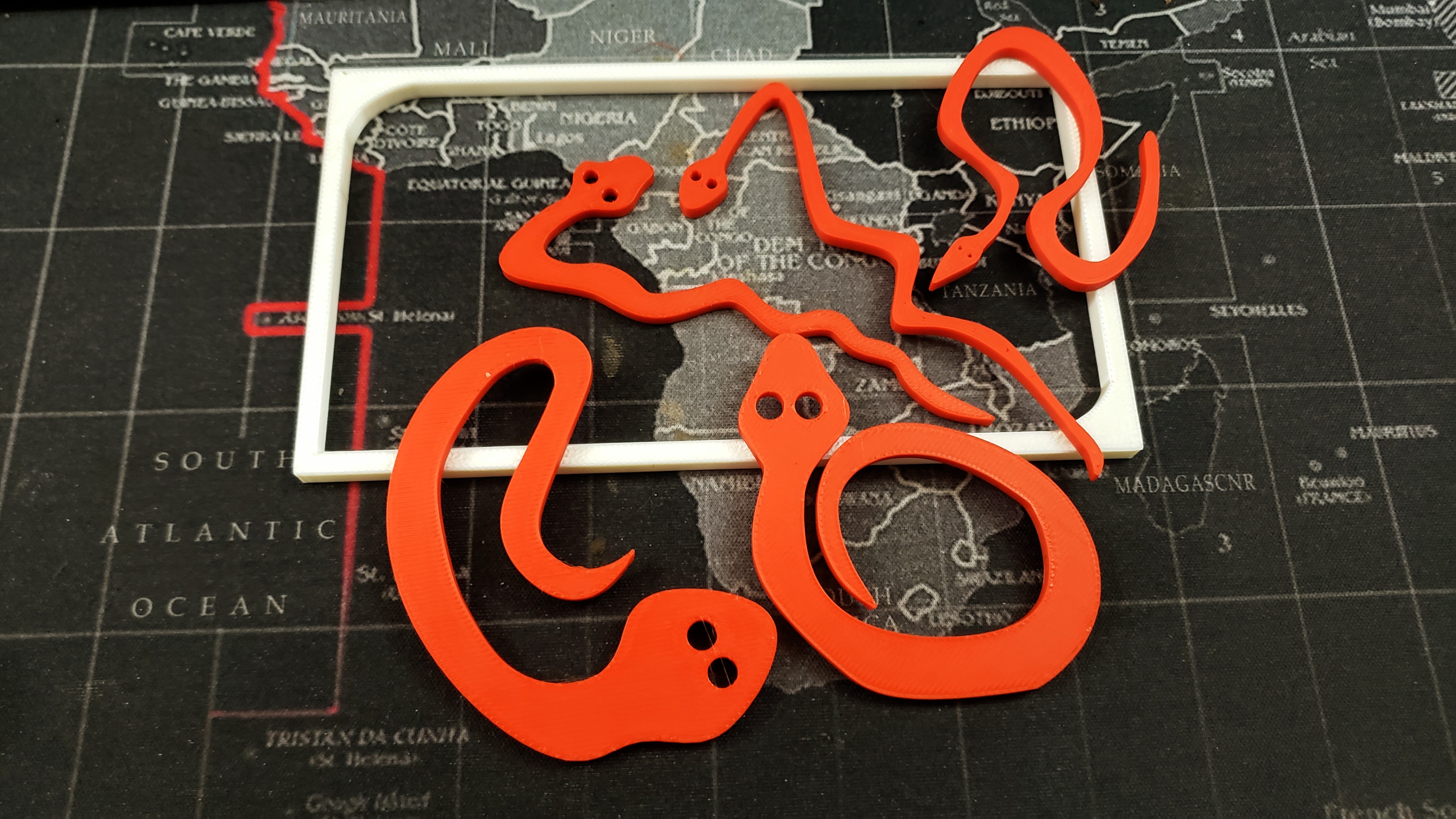 Five Snakes - can you fit them? Packing puzzle.