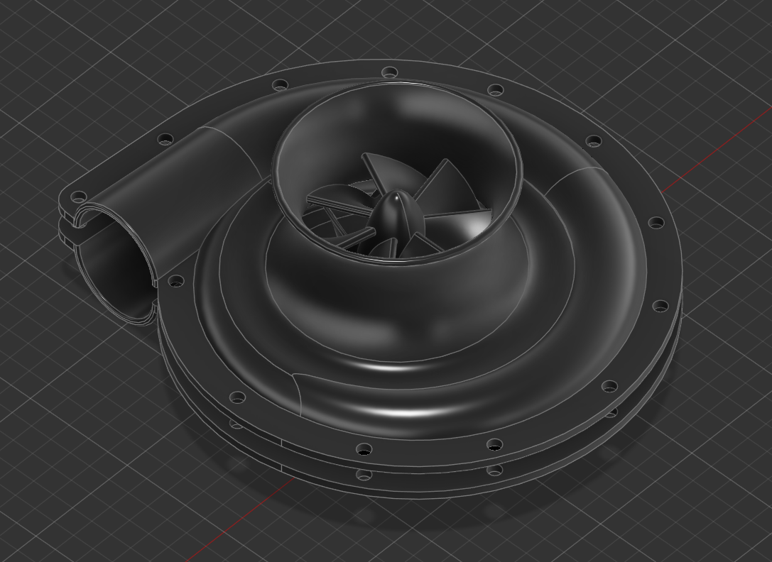 Turbo blower fan