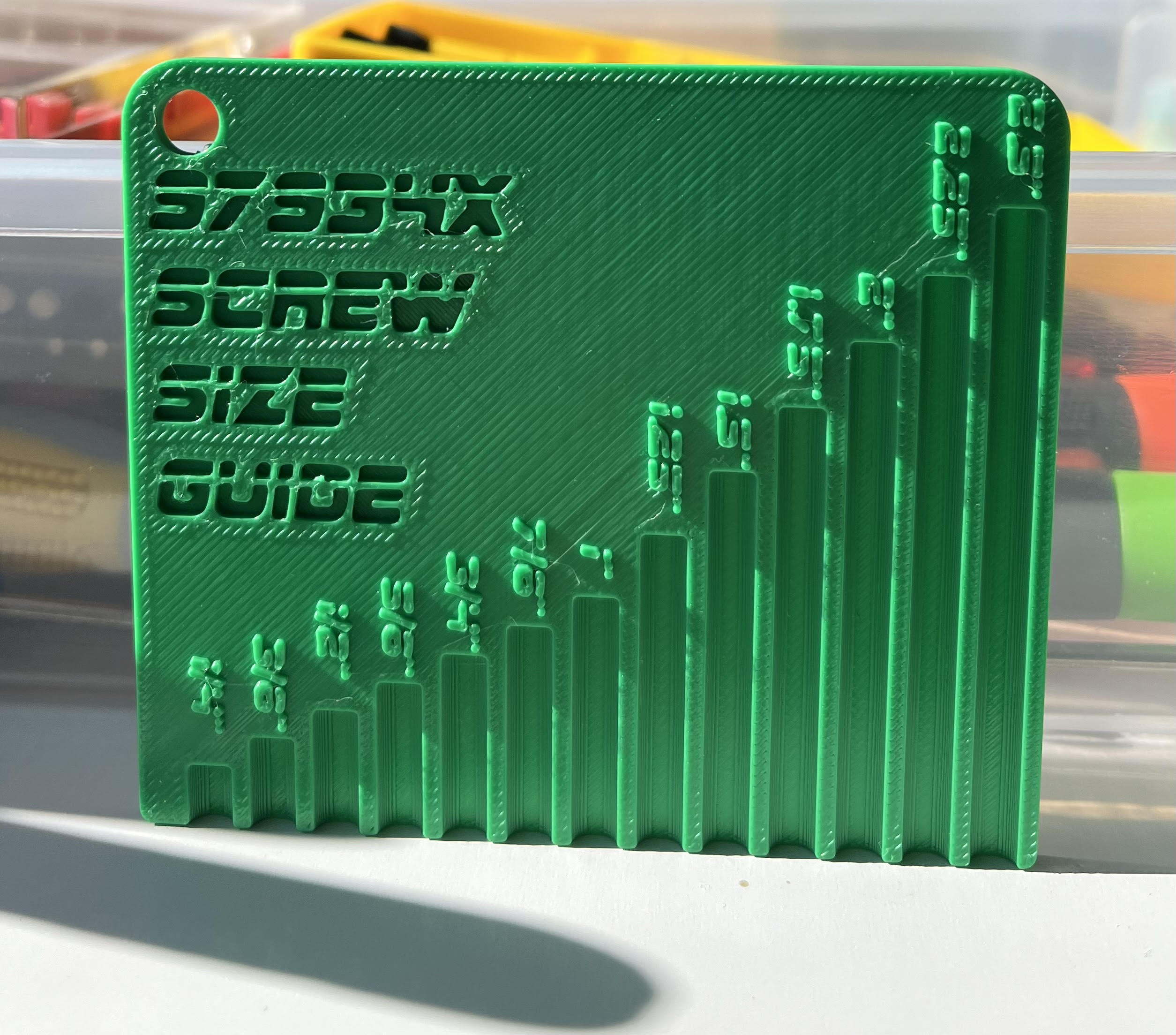 Vex Robotics Screw Size Guide