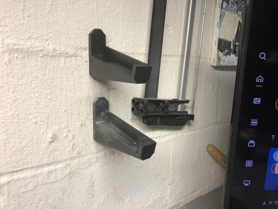 Slanted / Angled Wall Shelf Bracket (15 degrees)