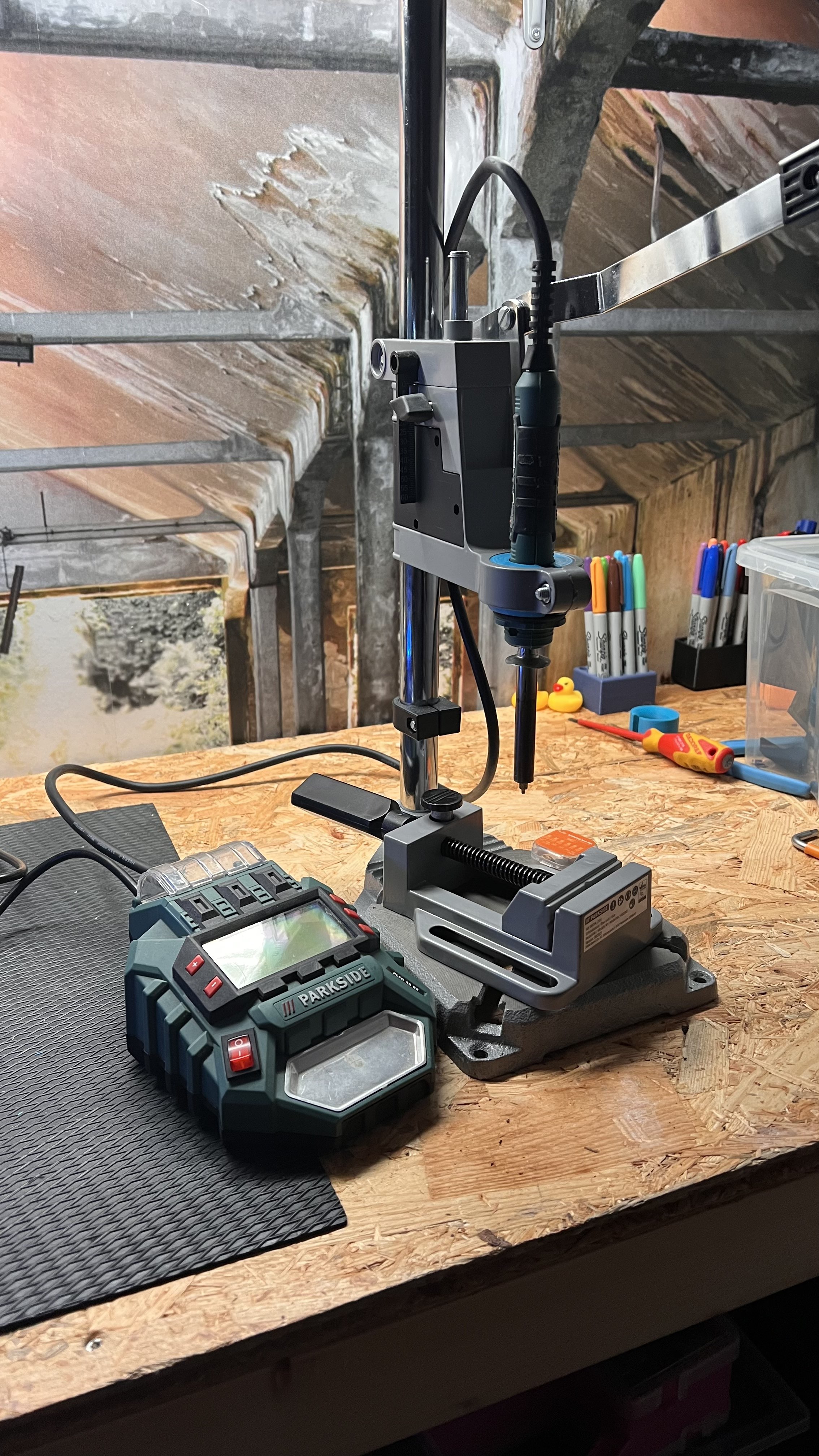 Heatset Insert Press Parkside Drill Press