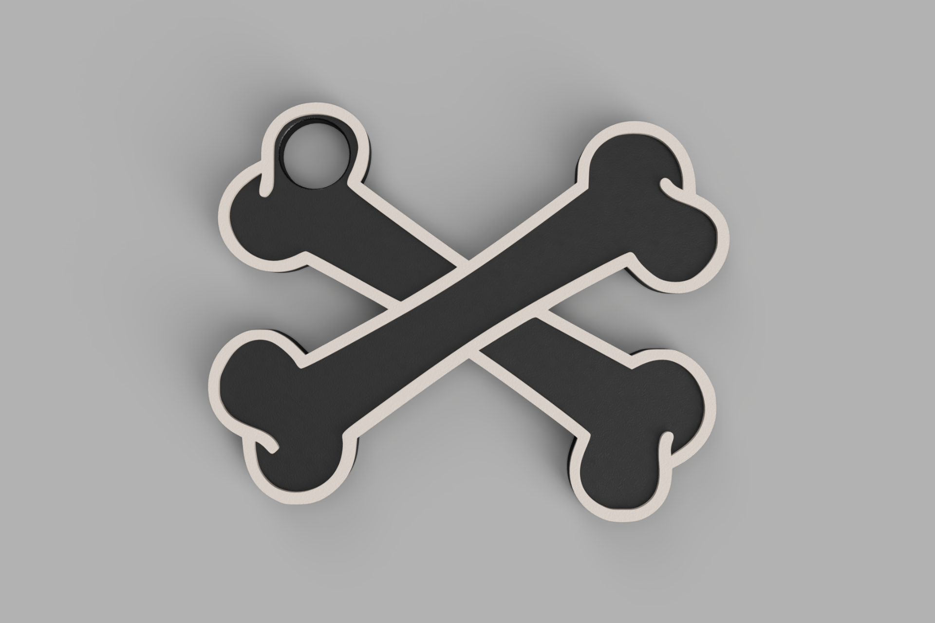 Crossed Bones Keyring / Keychain