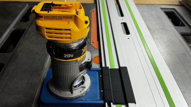 Festool Track to Dewalt Trim router