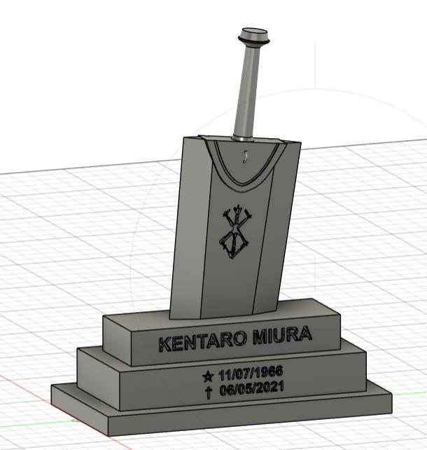 BERSERK - Dragonslayer as Kentaro Miura Gravestone