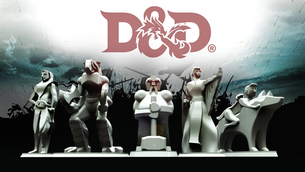 Dungeons & Dragons RPG Miniature Characters