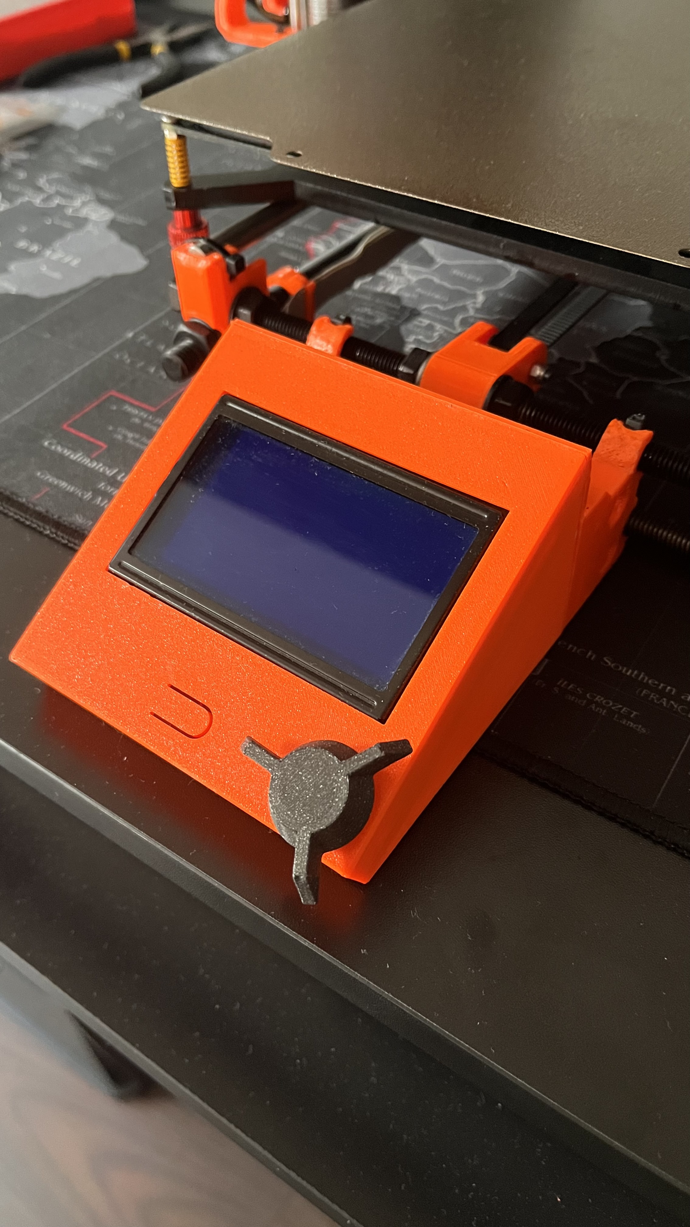 LCD mount for i3 MK2 style printers
