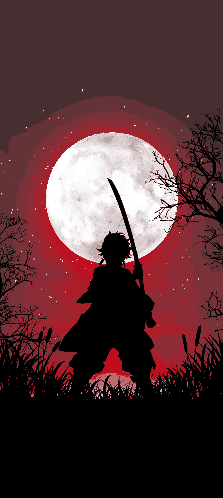 Demon Slayer Tonjiro kamado Nighttime