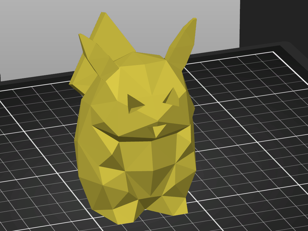 Low Poly Fat Pikachu - No Support Needed - Pokemon