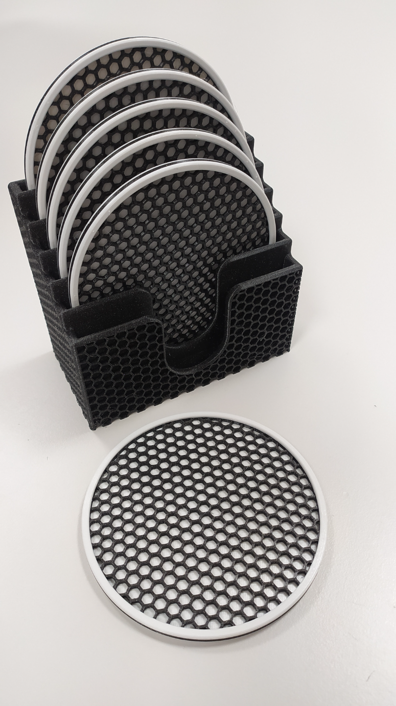 DRINK COASTER HEXAGON DESIGN
