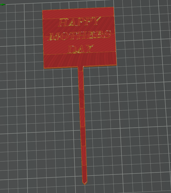 mothers day flower arrangement sign