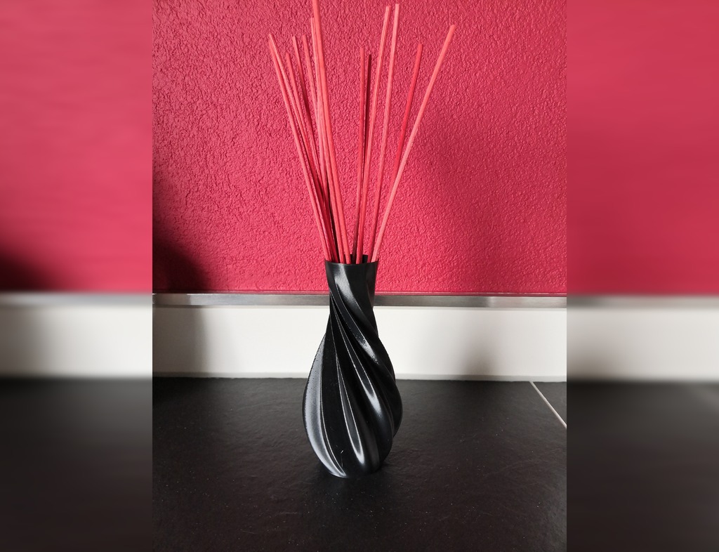 Twisted Silk Vase