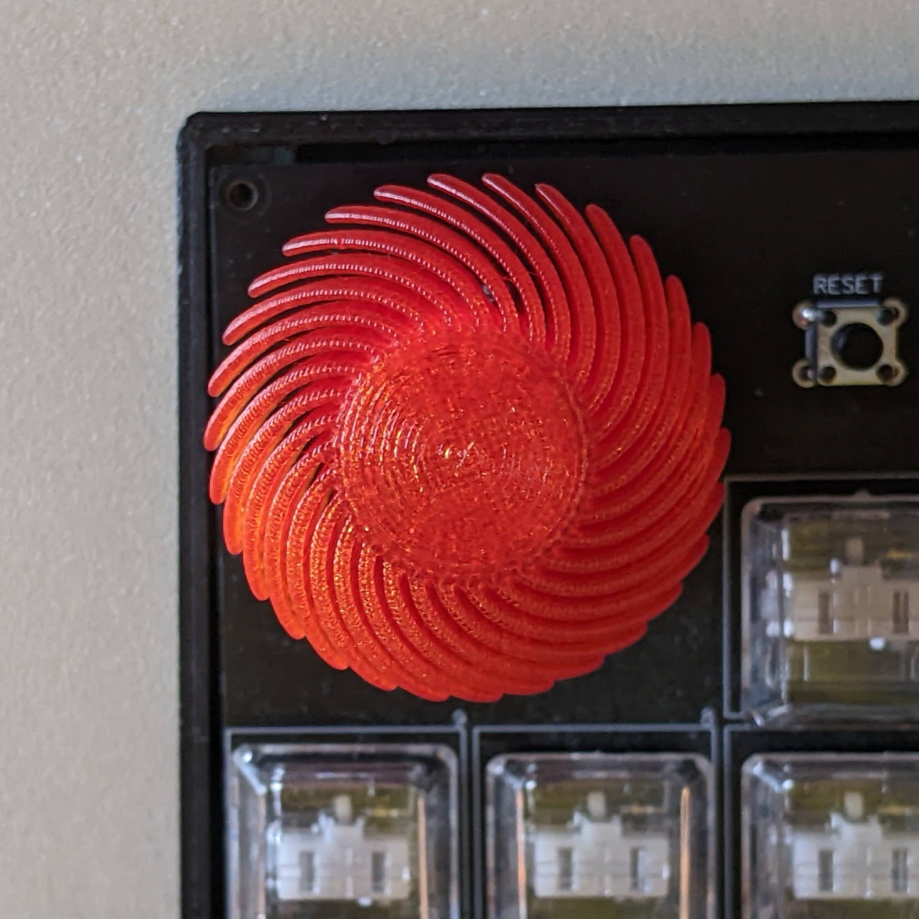 Squishy encoder knob