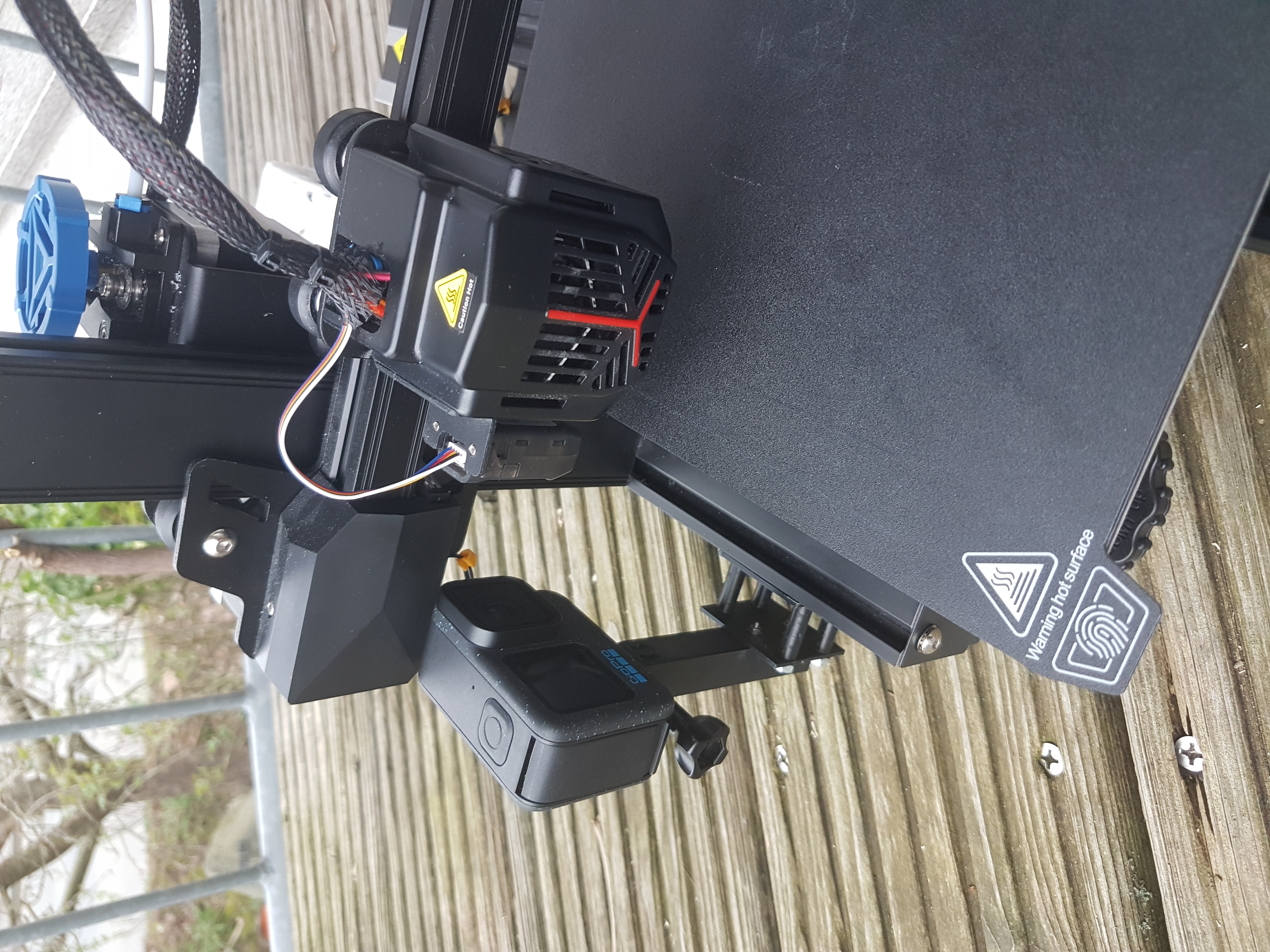GoPro/Actioncam mount Ender 3 v2 (neo)