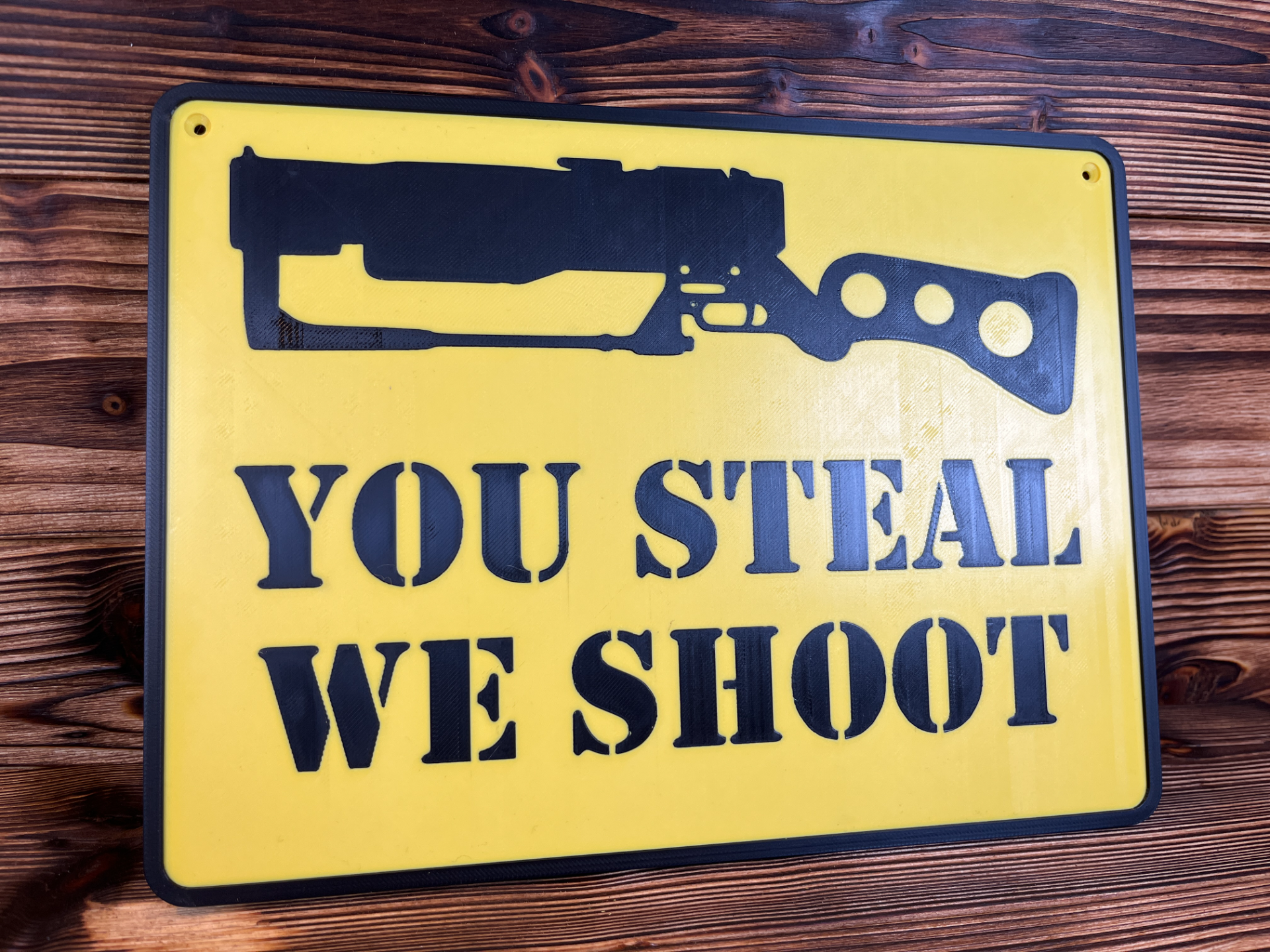Fallout warning sign