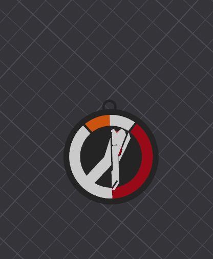 overwatch/blackwatch multicolor keychain