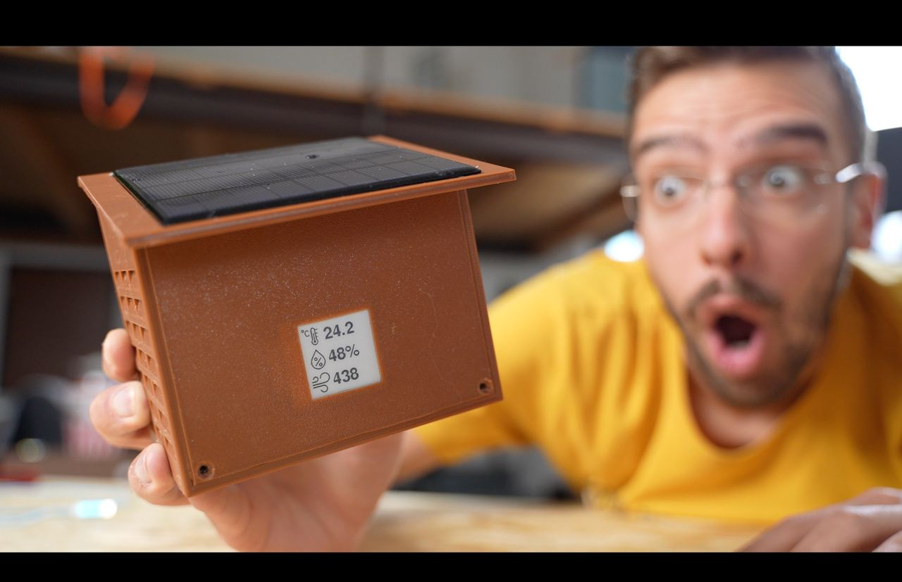 Arudino temperature-air quality station overVolt