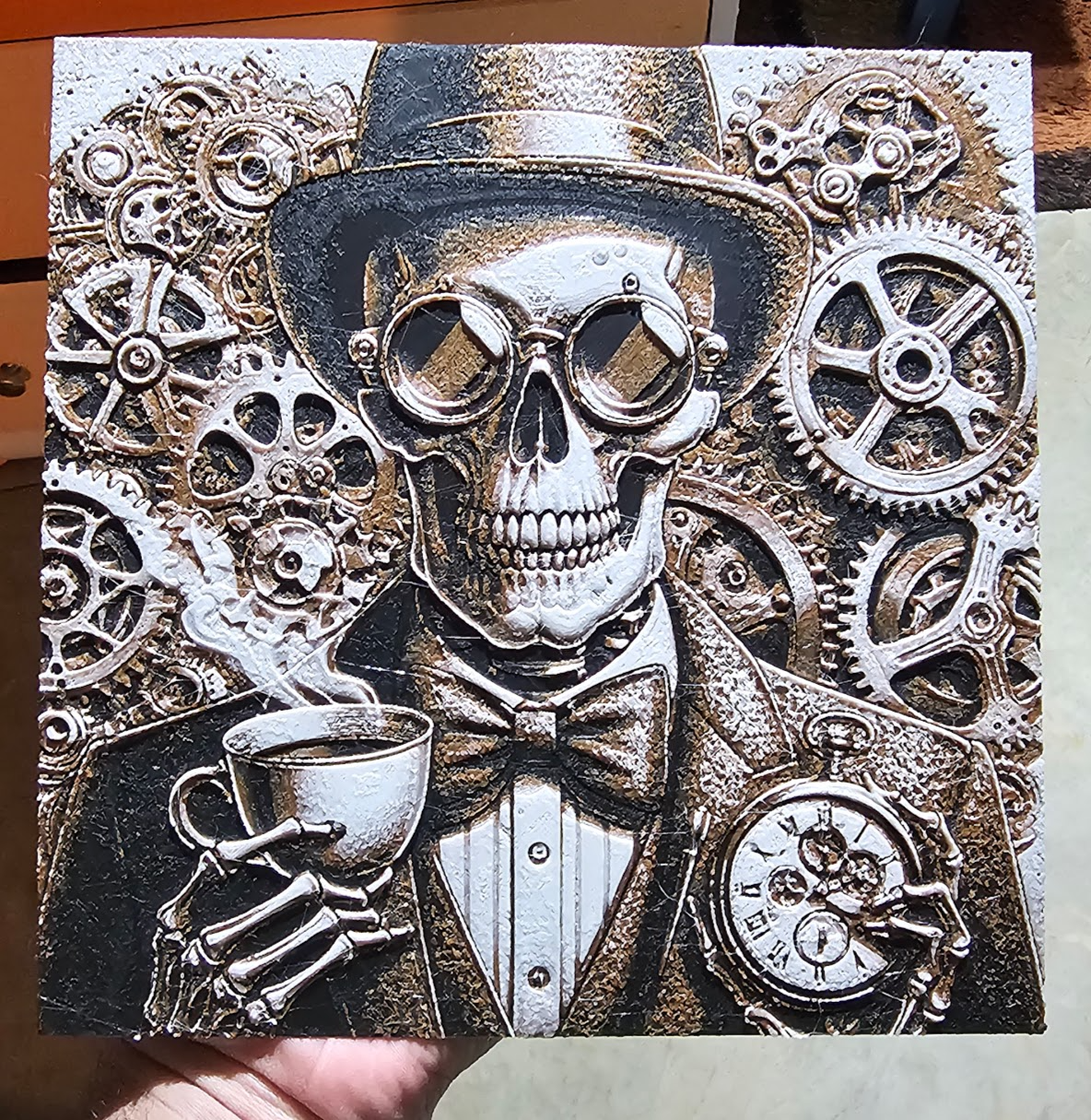 Steampunk Skeleton HueForge