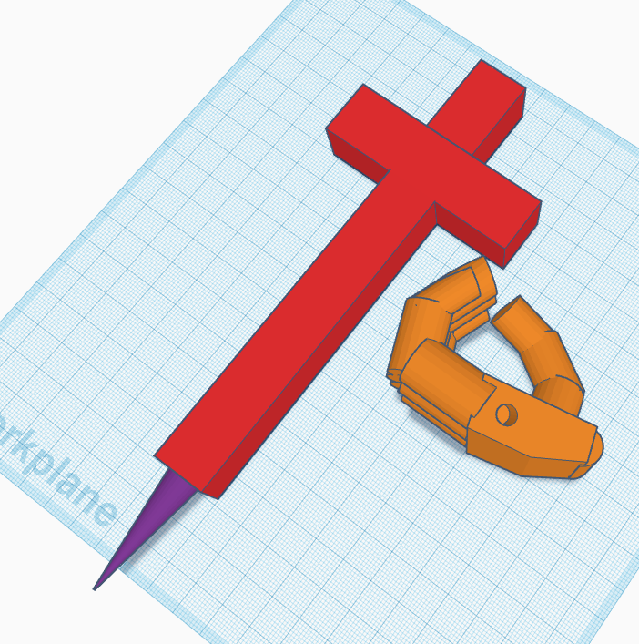 Cross and hand