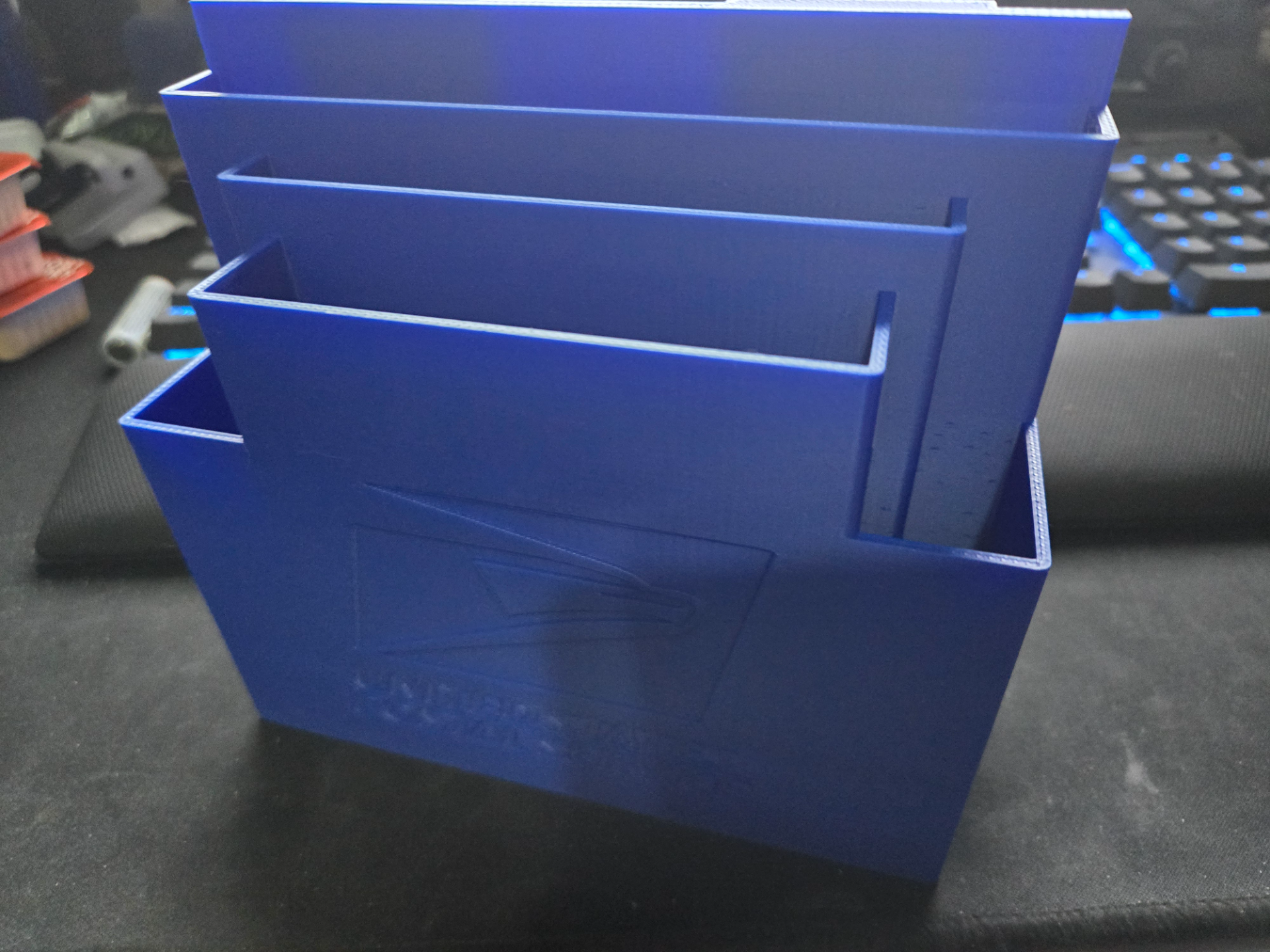 Mail holder for usps LLV