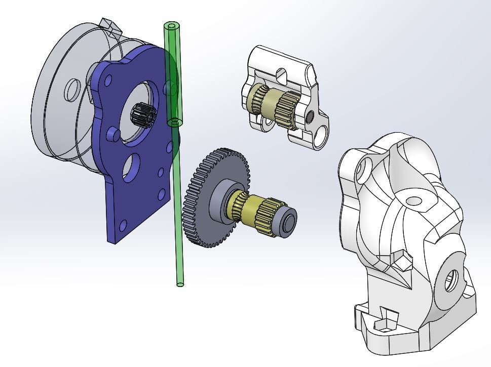 Decem Extruder v2.1d direct drive BMG (TPU 85A ok)
