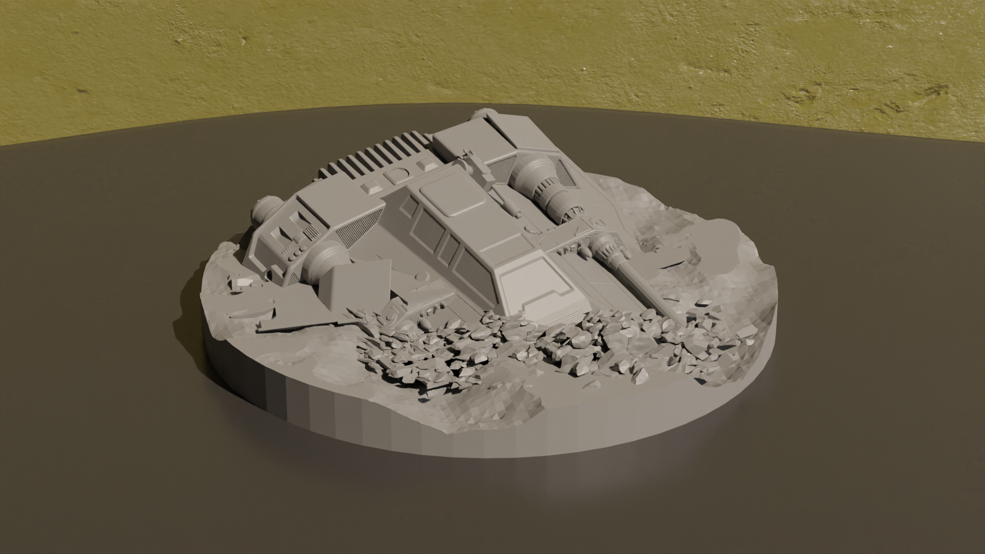 Crashed T-47 Airspeeder - Star Wars Home Decor