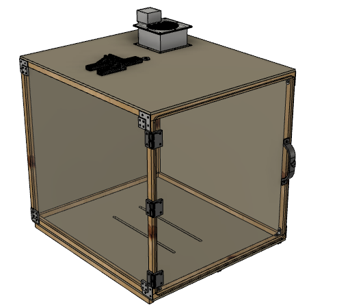 Enclosure Box for 3D printer - wood and 3D prints