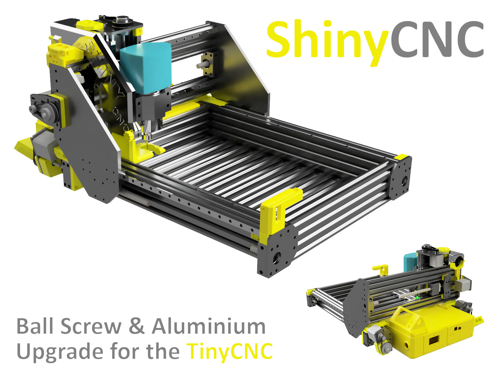 Ball Screw & Aluminium Upgrade for the TinyCNC