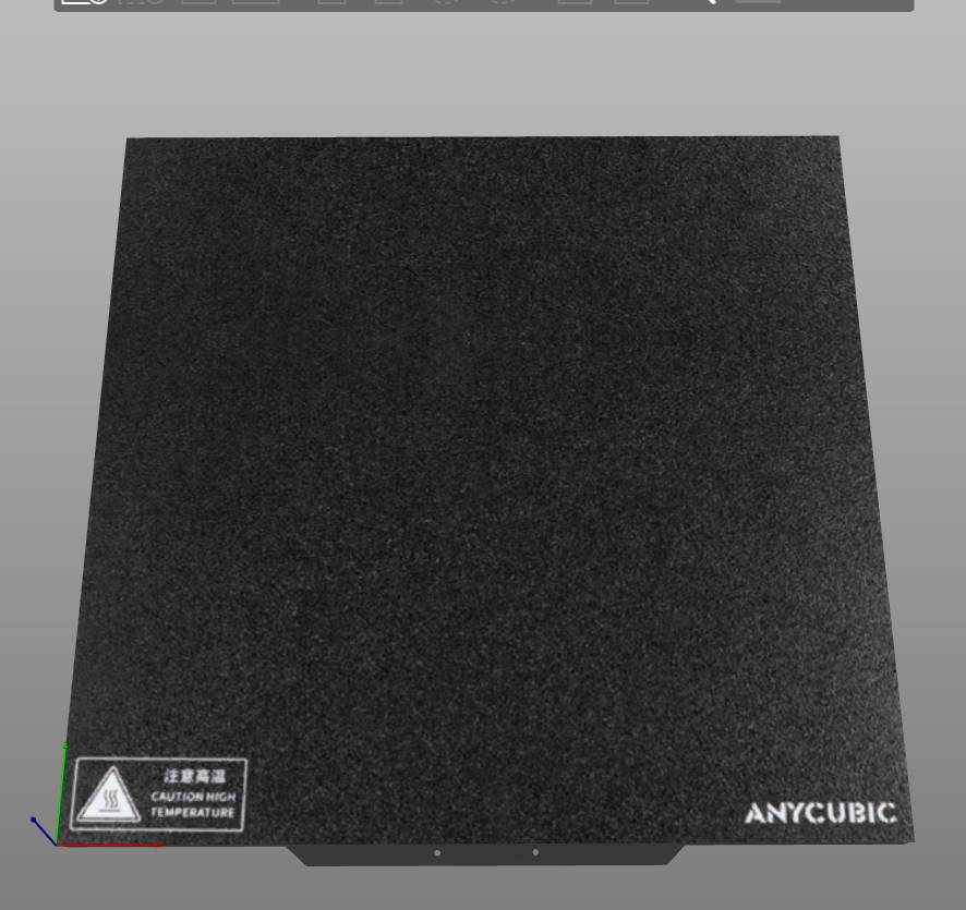 Anycubic Kobra 2 Max Black Bed Shape Model Texture