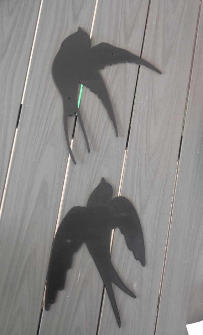 Flat bird hirondelle