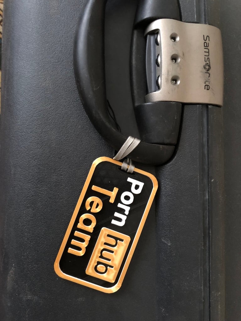 PornHub Team Luggage Tag