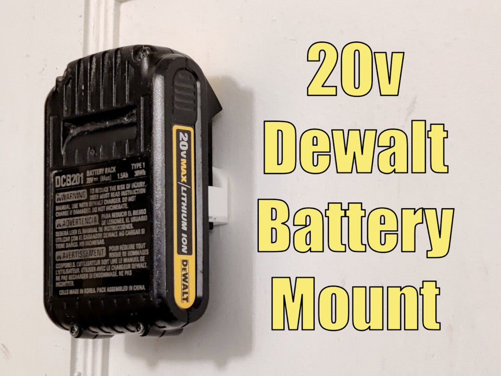 Dewalt 20v Battery Wall Mount / Holder - 20 Volt