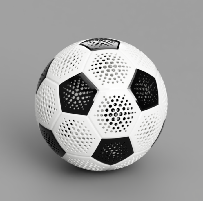 Airless soccer ball