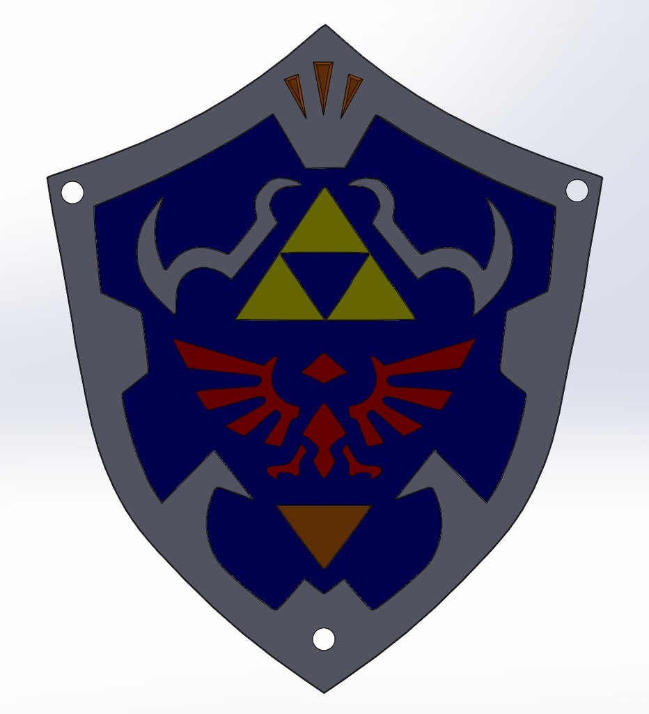 Link's shield Zelda Ocarina of Time - N64