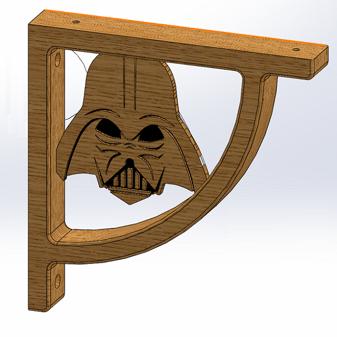 shelf bracket Star Wars Dark Vador