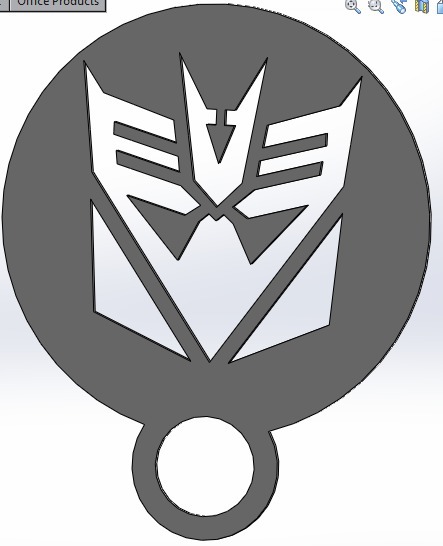 coffee stencil - decepticon