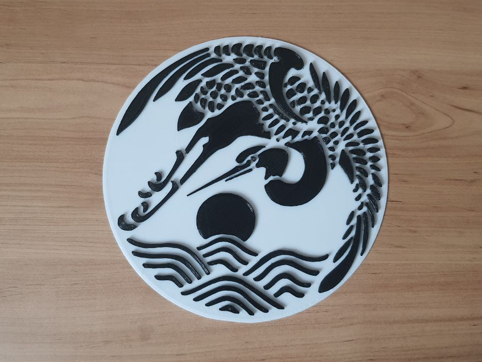 Stork Art Wall