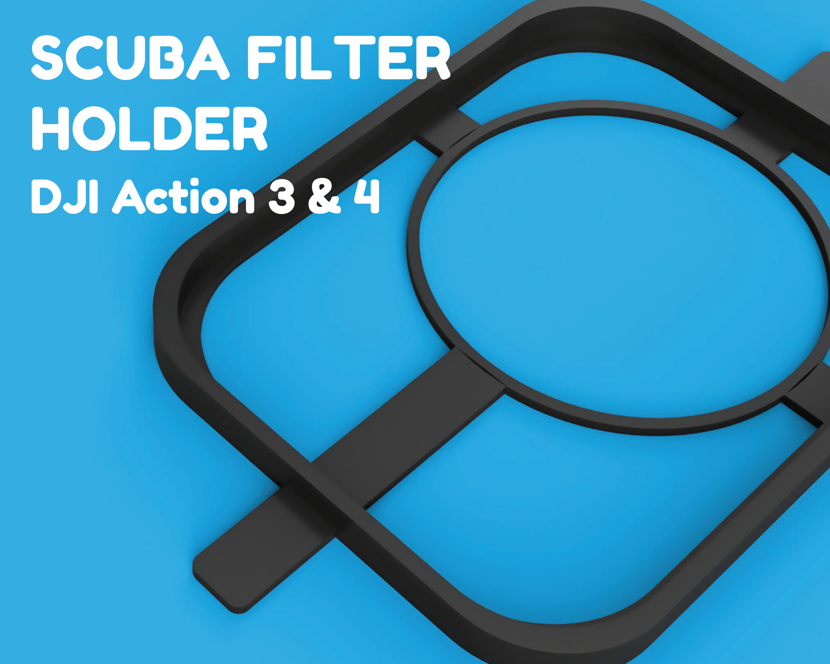 DJI Action 3 & 4 - Scuba Housing filter adapter