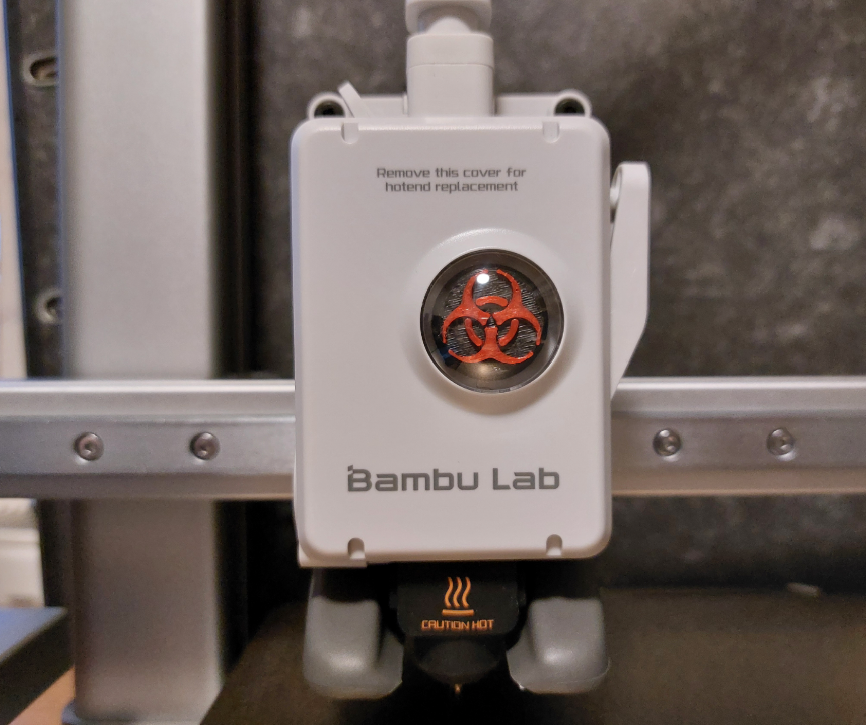 Biohazard Sign Extruder Wheel A1 / A1 Mini