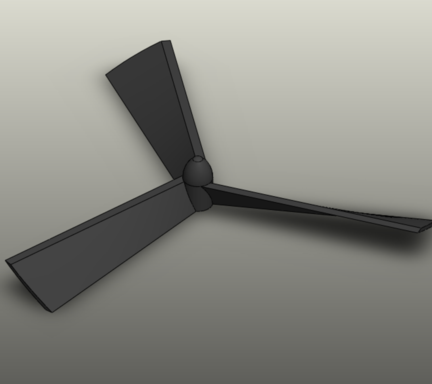 Vertical wind turbine - 3 blades