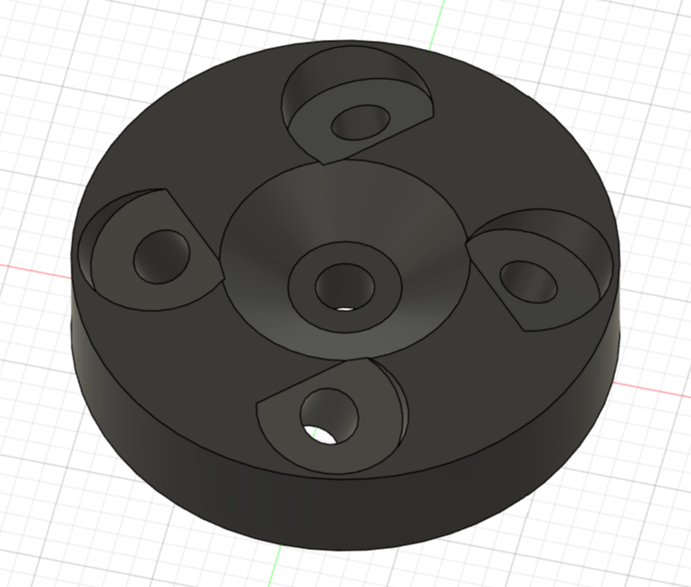 Template for plasterboard mounting pins