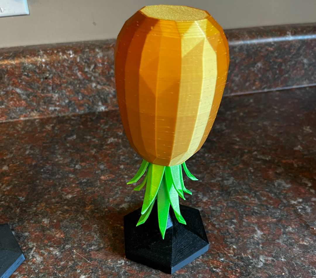 Stand to Hold Low Poly Pineapple by Print Ninja
