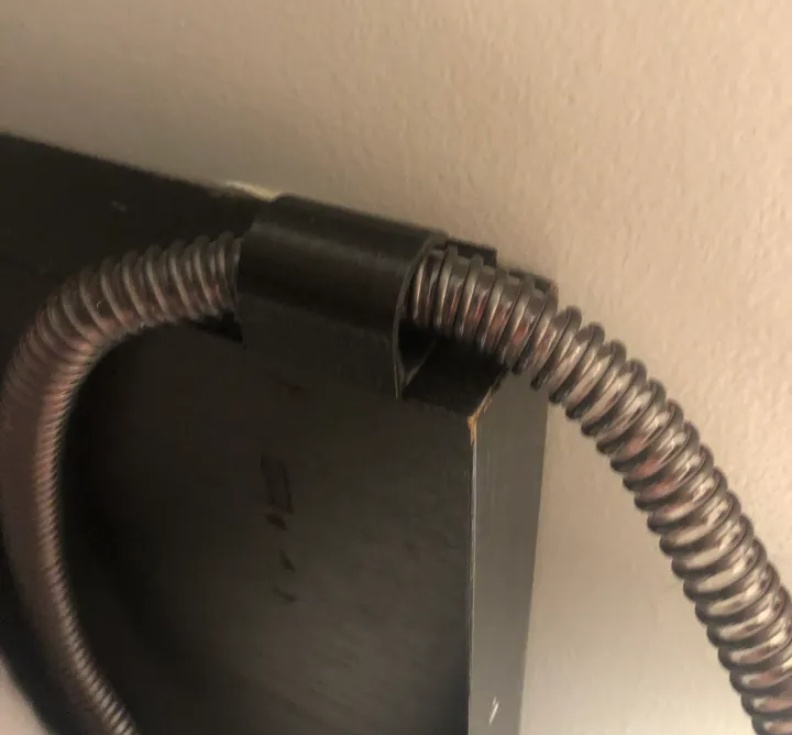IKEA Malm Headboard CPAP hose holder