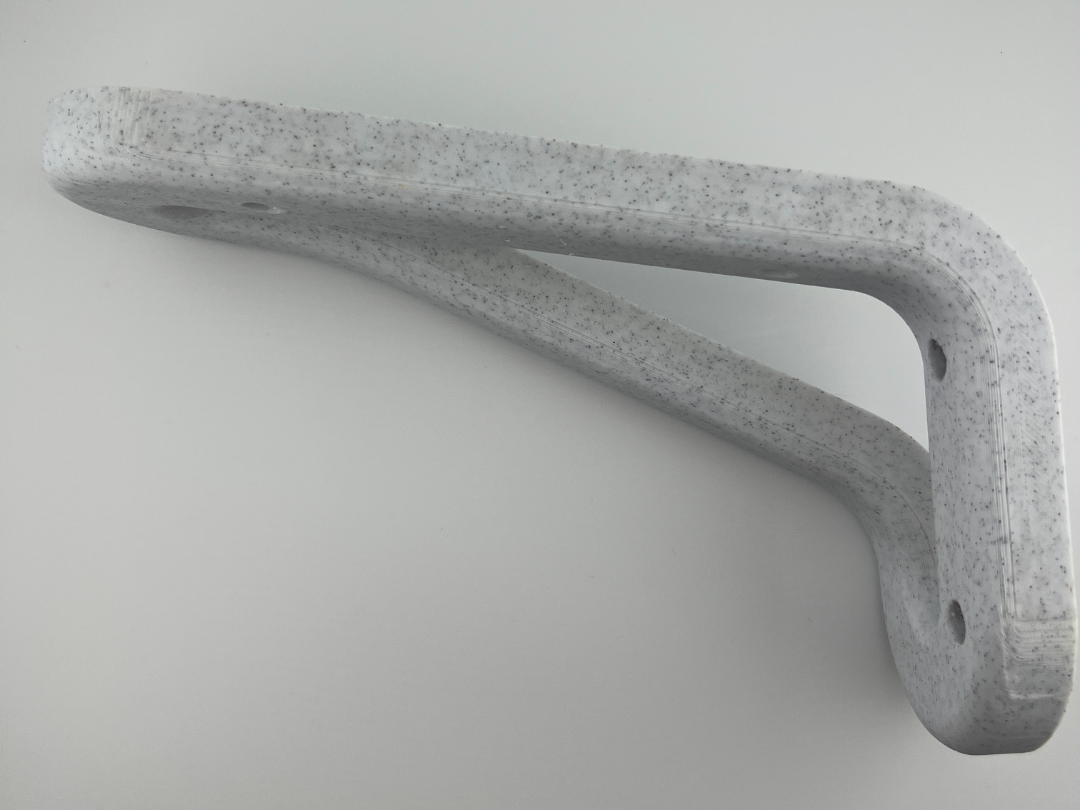 Modern Swept L Brackets for Shelves & Shoe Racks