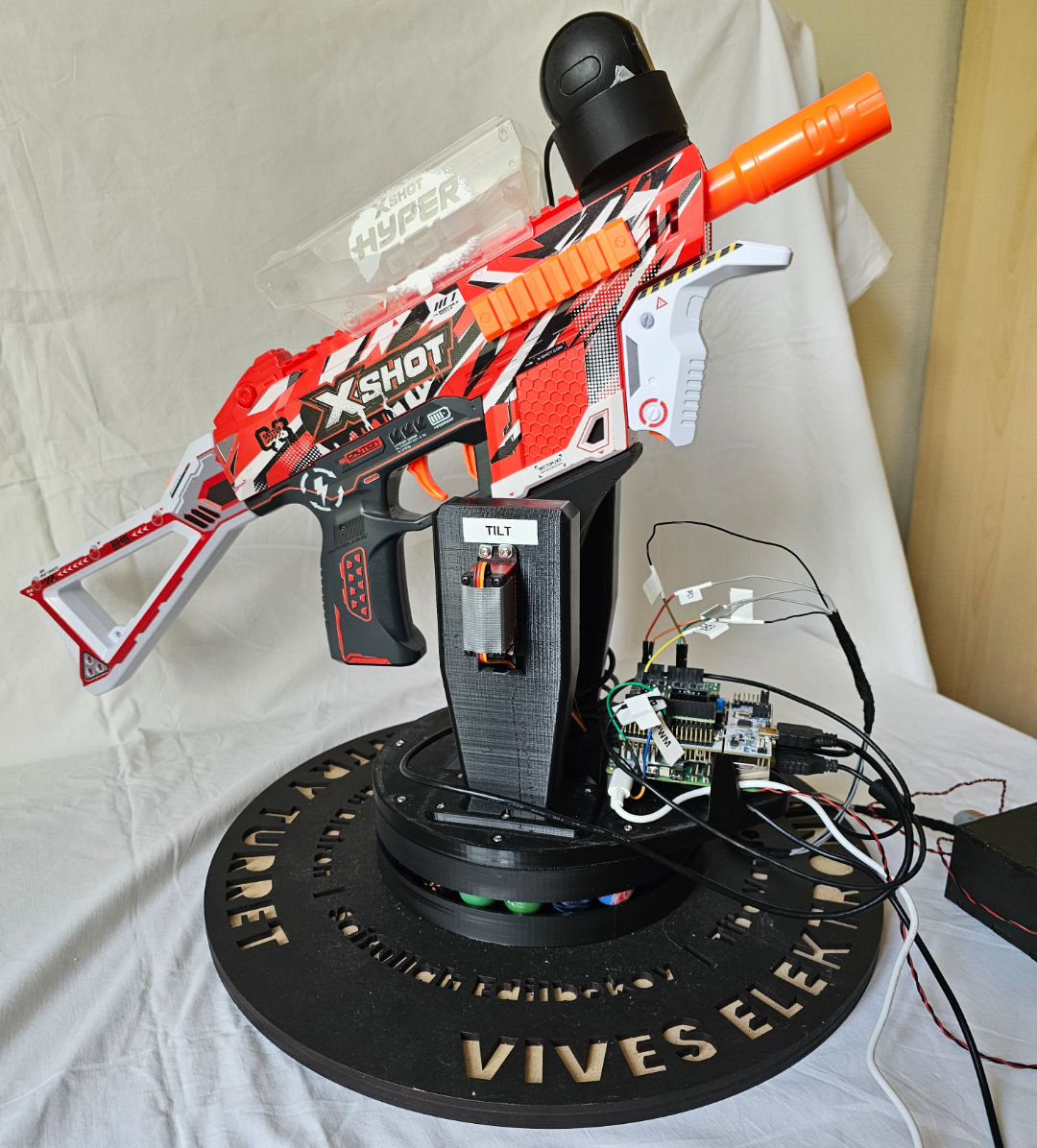 X-Shot Hyper Gel Automatic Sentry Turret Raspberry